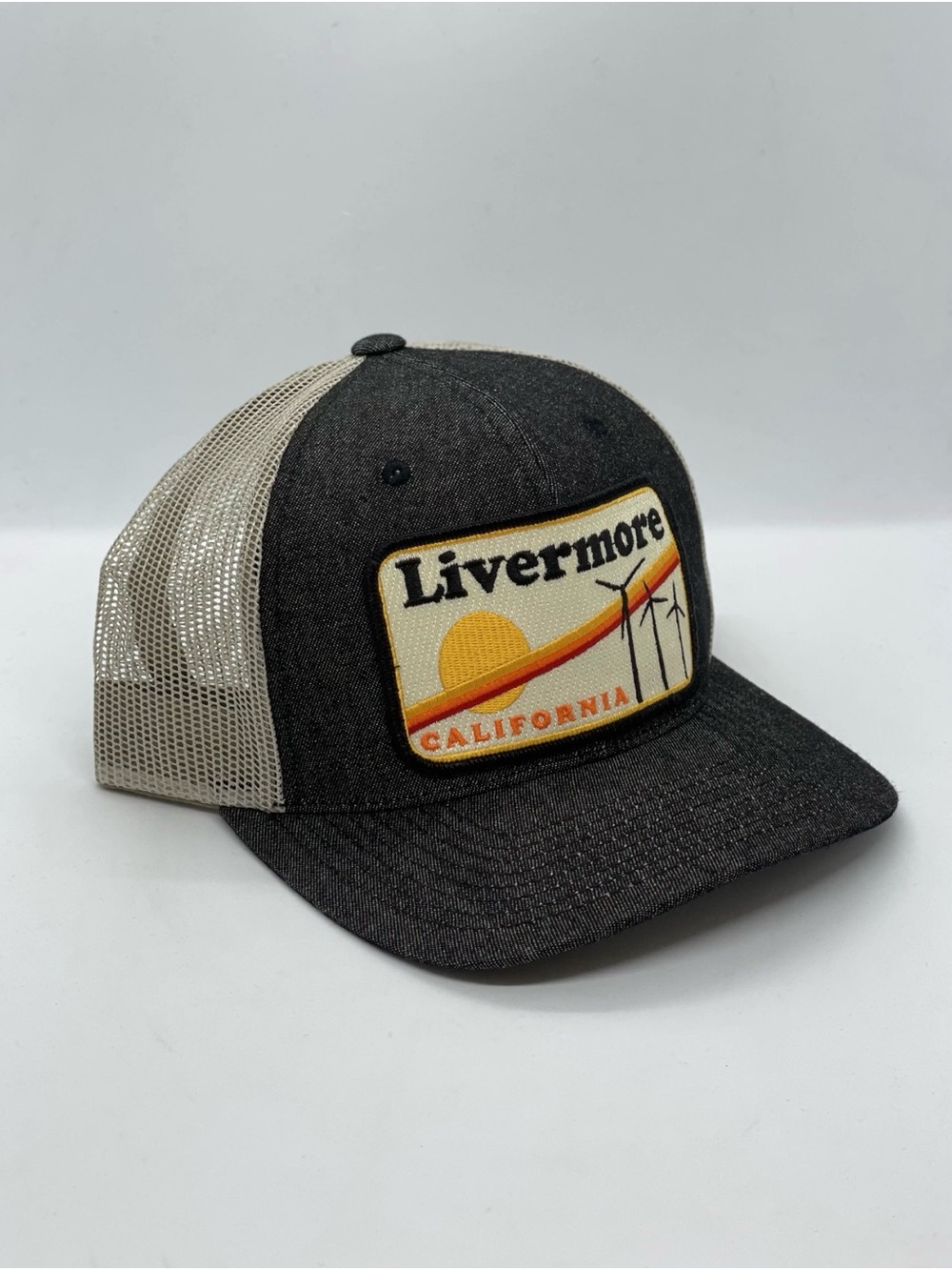 BART Bridge pocket hat Livermore California Trucker Hat Black Tan lk new travel